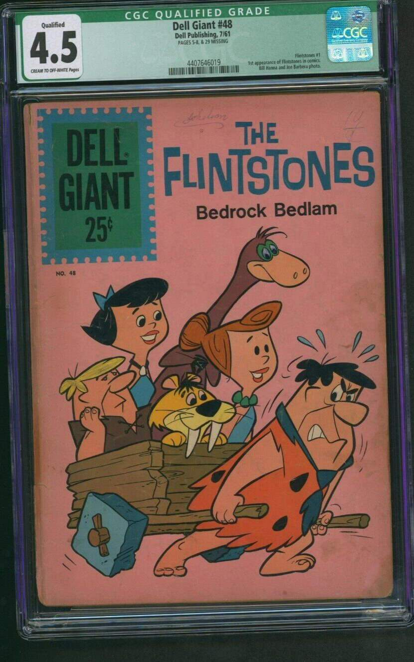 Dell Giant #48 CGC 4.5 1st App. Flintstones in Comics Flintstones #1 1961