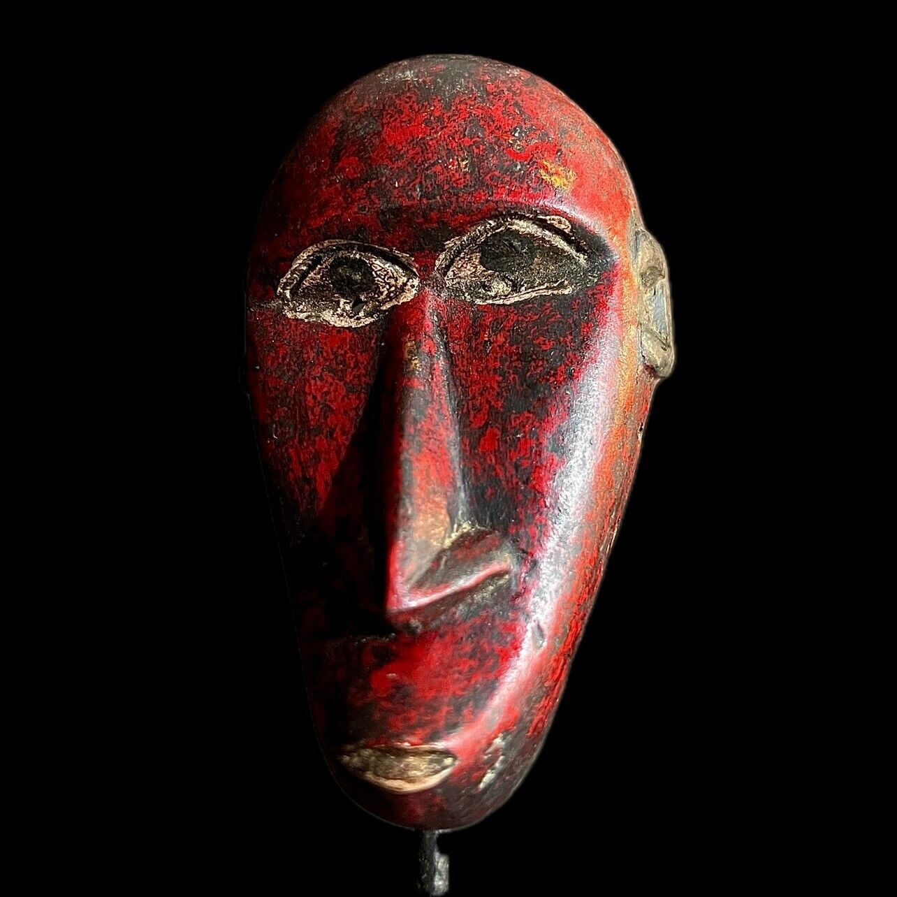 Baule Antique African Mask African Wooden Mask Wall Hanging Primitive Art -9602