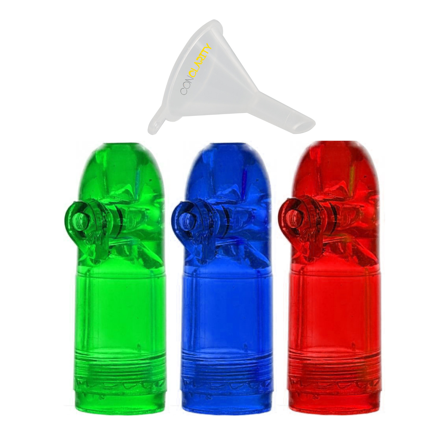 Premium 1.5g Acrylic Pepper Shaker Bullet - 3 Pack