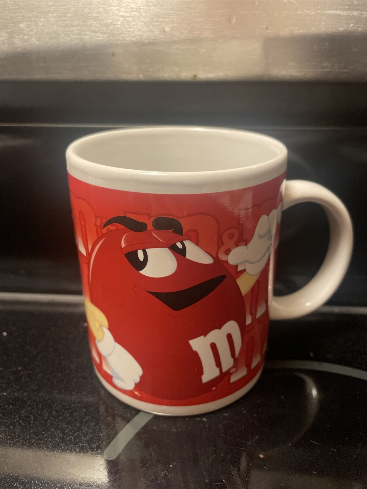 Vintage 2002 Red M&M Coffee Mug 10oz