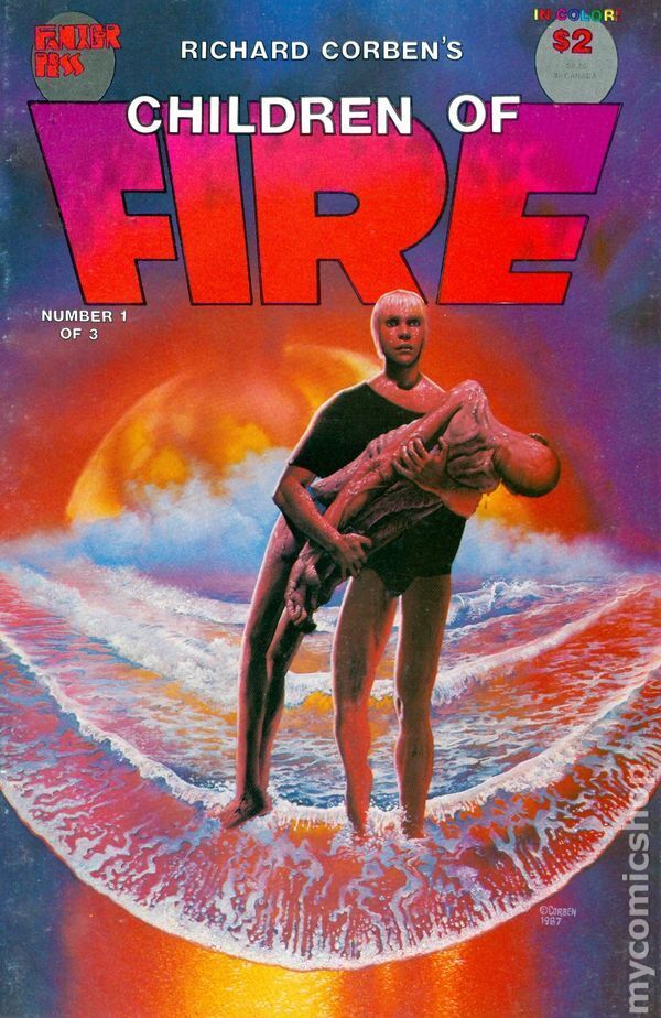 Children of Fire #1 VF- 7.5 1987 Stock Image
