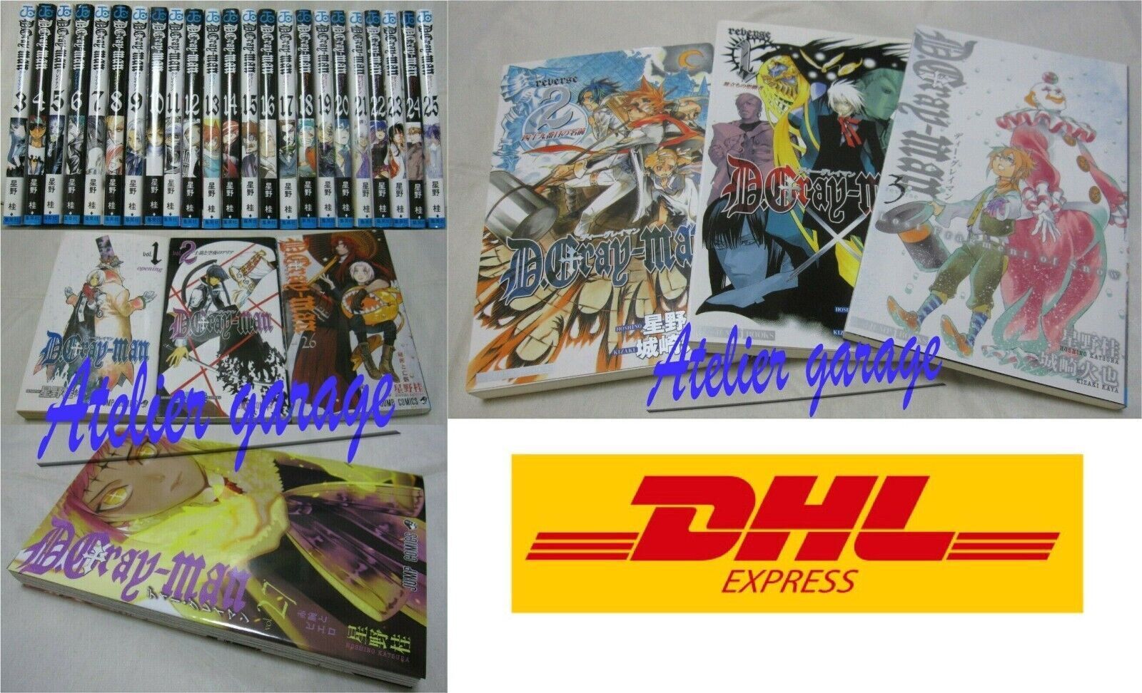 USED D.Gray man Vol.1-27 + Novel Vol.1-3 30 Set Japanese Manga Katsura Hoshino