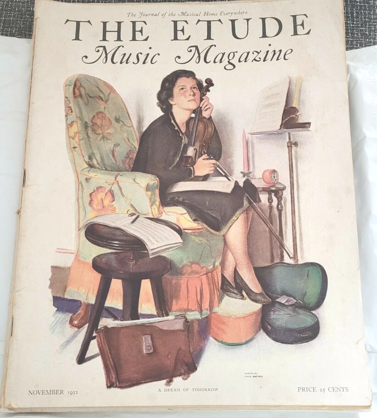 VTG Dec 1932 The Etude Music Magazine Volume L, Number 11, Junk Journals SC