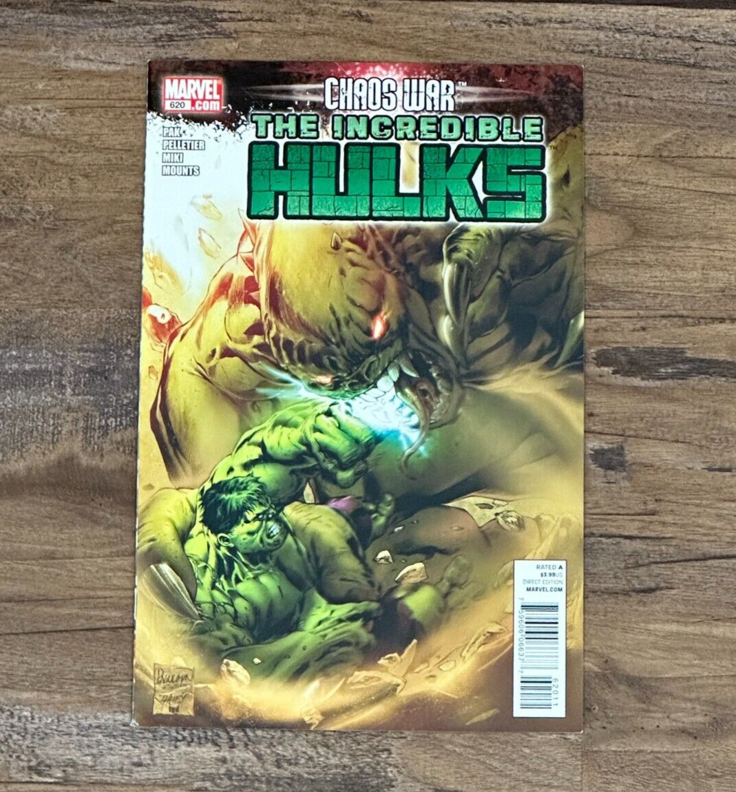 The Incredible Hulk #620 Chaos War Tie-In (2011 Marvel Comics) Pak Pelletier