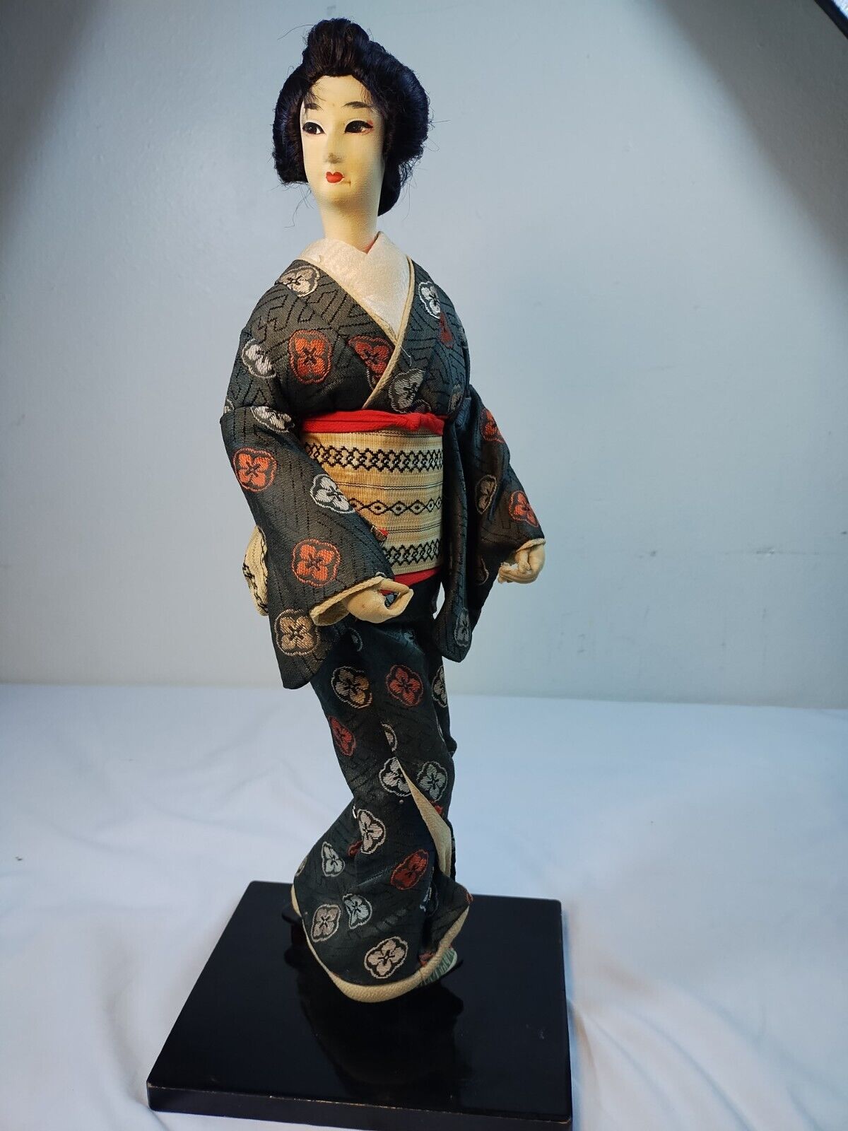  Vintage Nishi Geisha Standing 17” Doll Kimono Figurine Japan