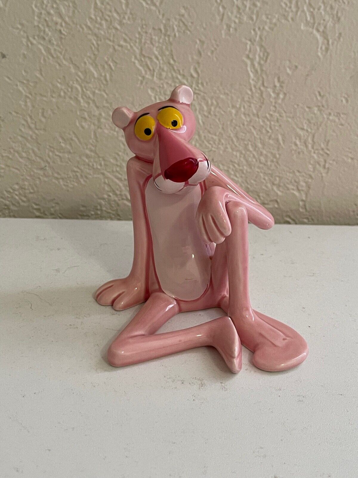 Vintage UAC Geoffrey Japan Ceramic Pink Panther Figurine
