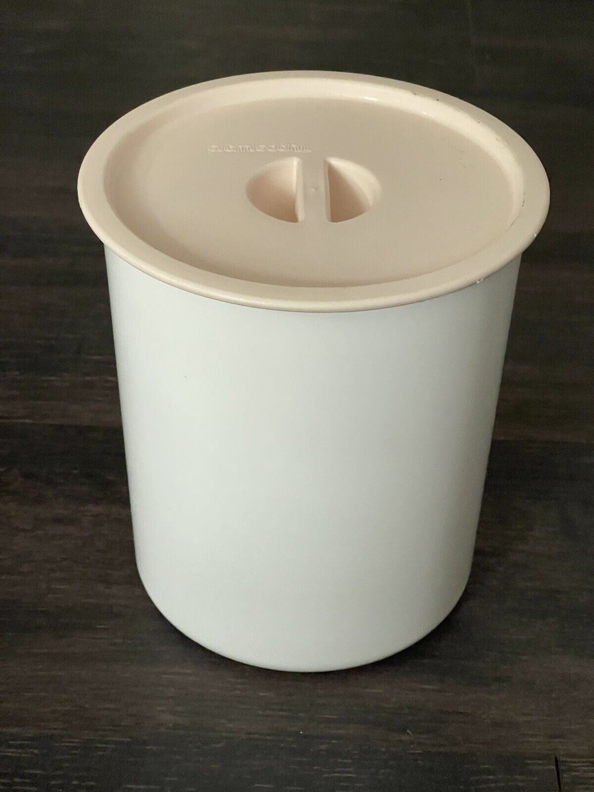 Tupperware Canister 2418A  With Light Pink Lid 2717A