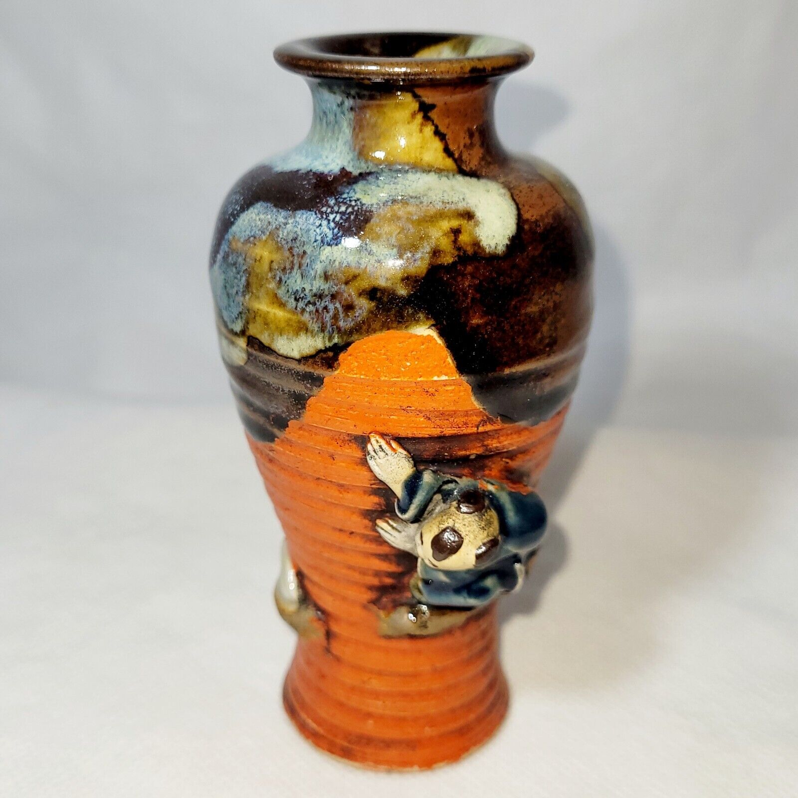Vintage Japanese Sumida Gawa Vase 