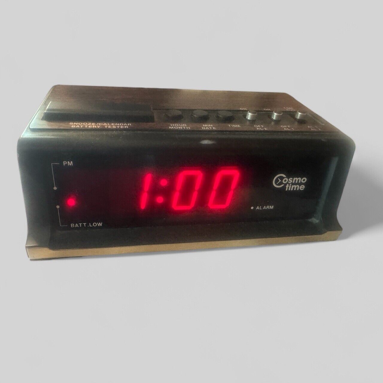 Vintage Cosmos Time Alarm Clock E909 Works Great