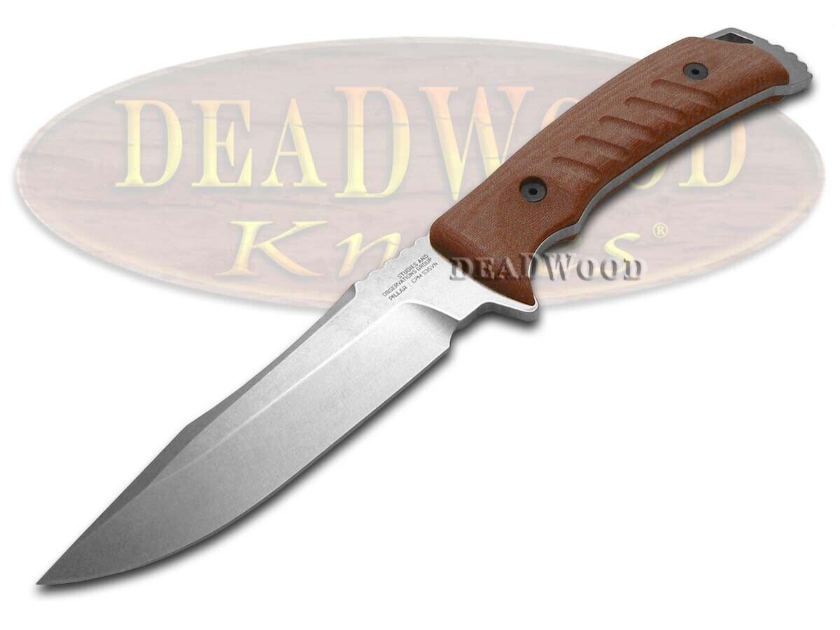SOG Knives Pillar LTD Fixed Blade Knife 1/500 Red Micarta S35VN Steel UF1007-BX