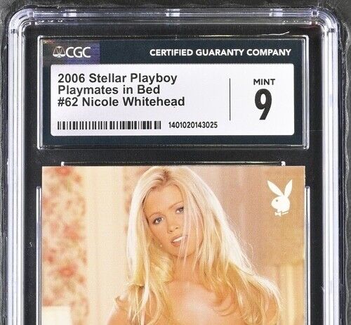 2006 Playboy Playmates In Bed Nicole Whitehead #62 CGC 9