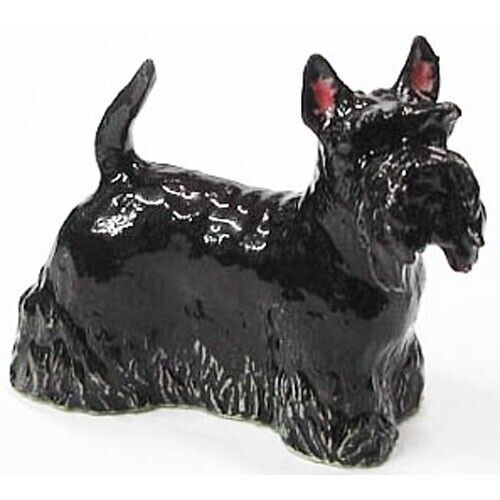 @ New NORTHERN ROSE Porcelain Figurine SCOTTISH TERRIER Black Scottie Dog Statue