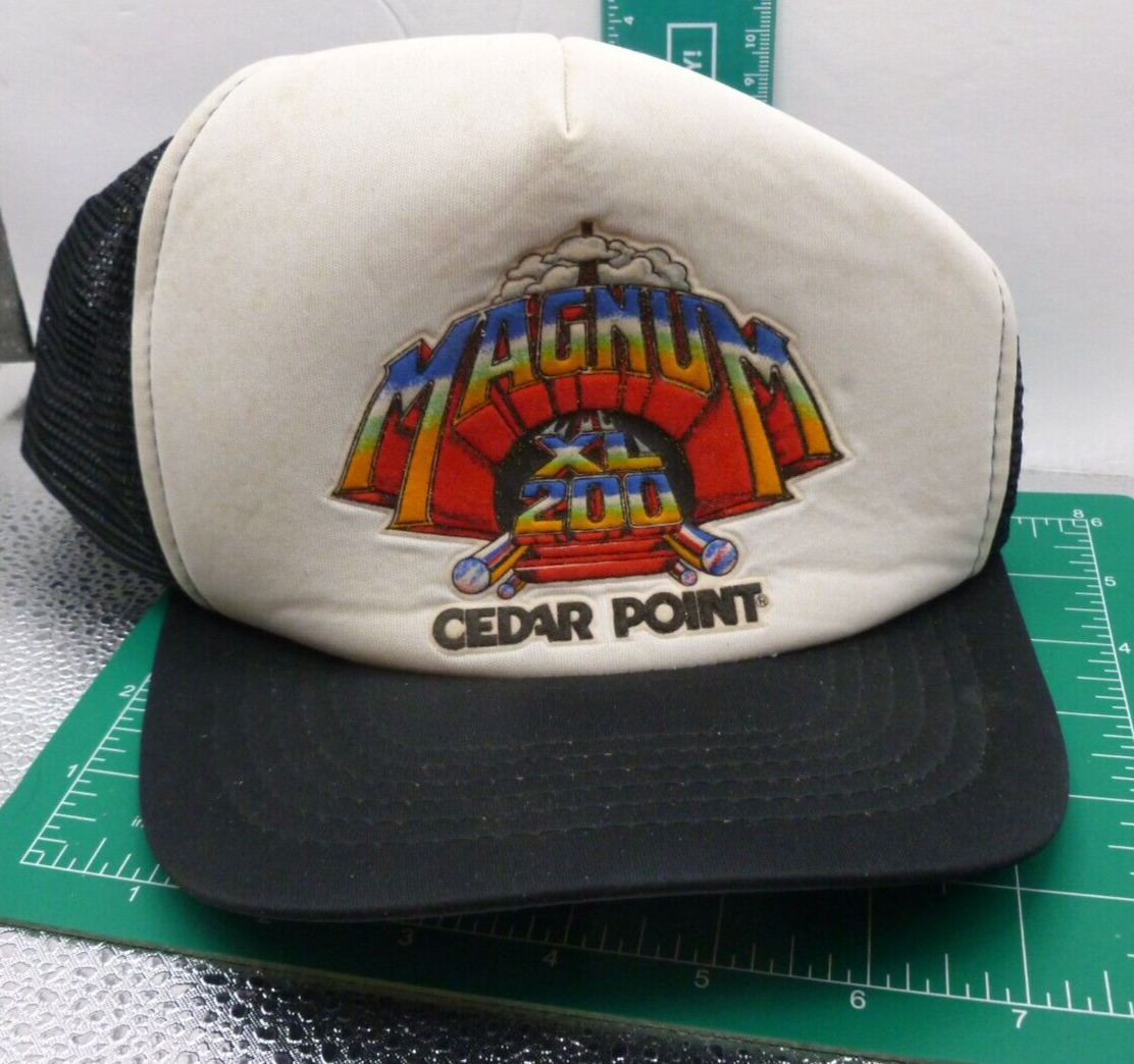 Vintage Cedar Point Magnum XL200 Hat 1989 Cap Men\'s Men Ballcap Made in Taiwan