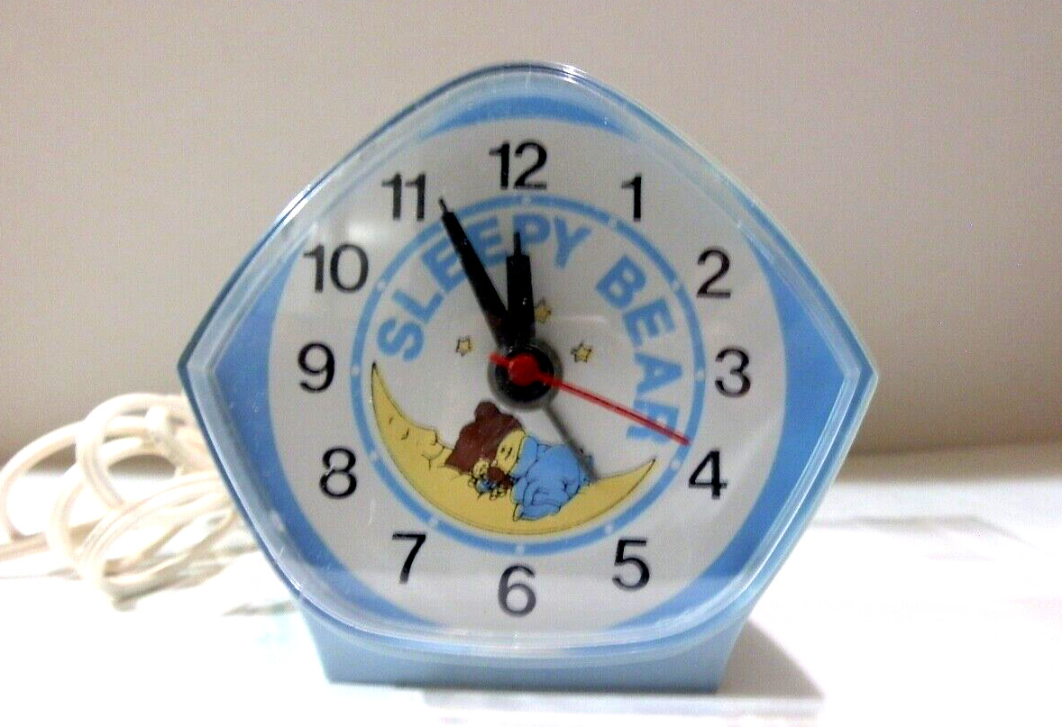 Vintage Toastmaster Ingraham Sleepy Bear Alarm Clock Model 49-606