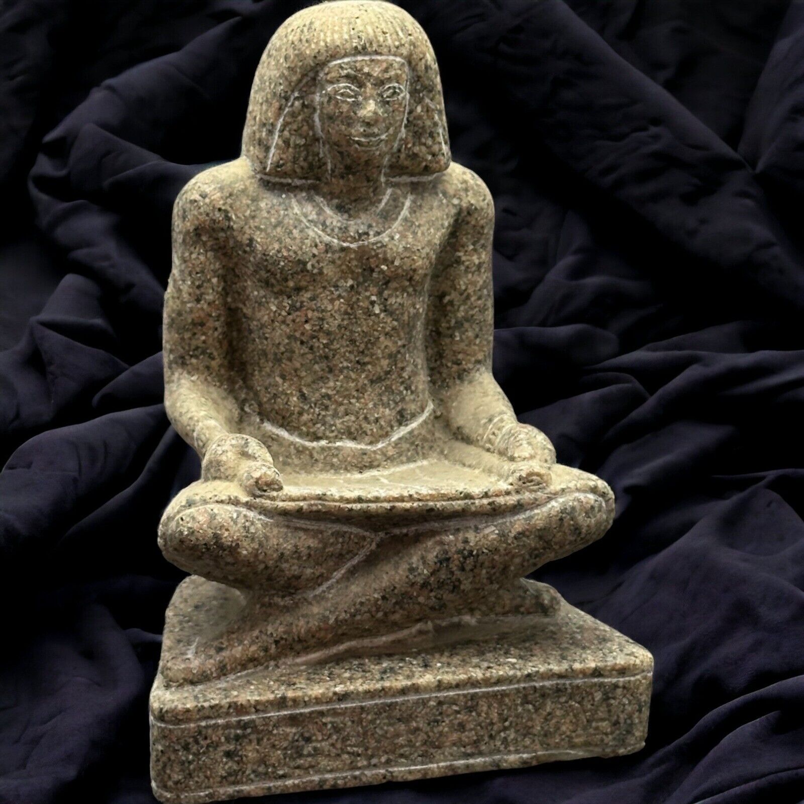 Rare Handmade Egyptian Scribe Statue - Authentic Egyptian Replica Sculpture