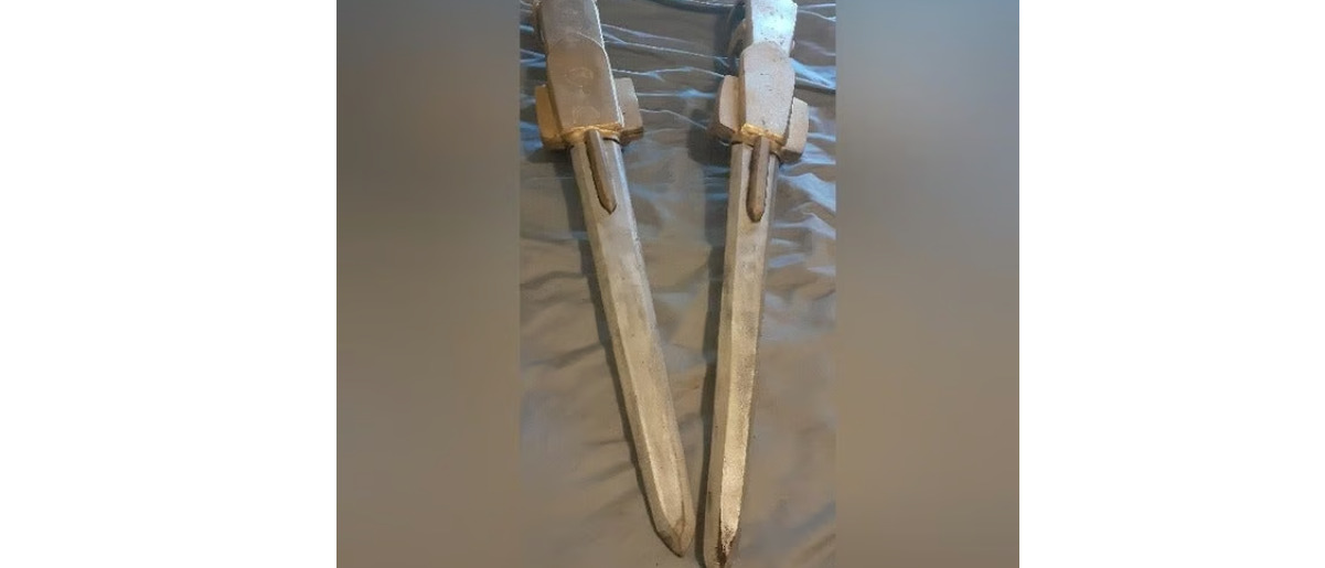 Pair of Handmade EVA foam Pata Gauntlet Swords