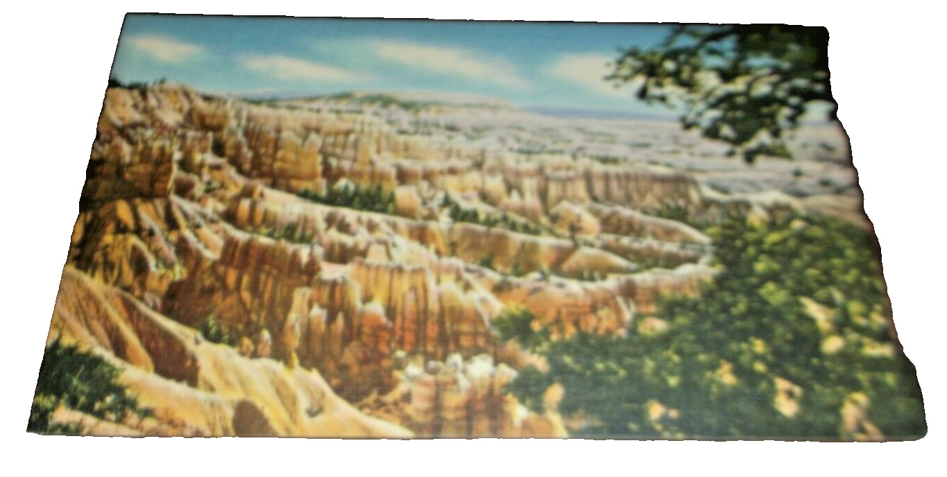1940's UNION PACIFIC ZION BRYCE CANYON UNUSED LINEN COMPANY POST CARD A