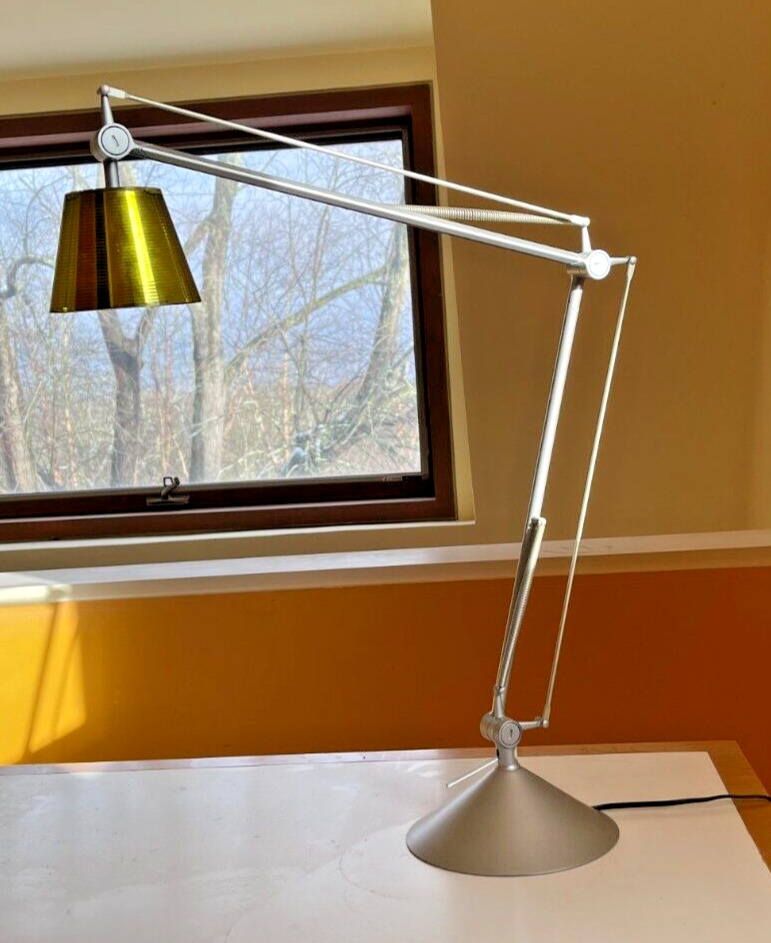 FLOS-Rare Yellow Philippe Starck Archimoon K Adjustable Desk or Task Lamp