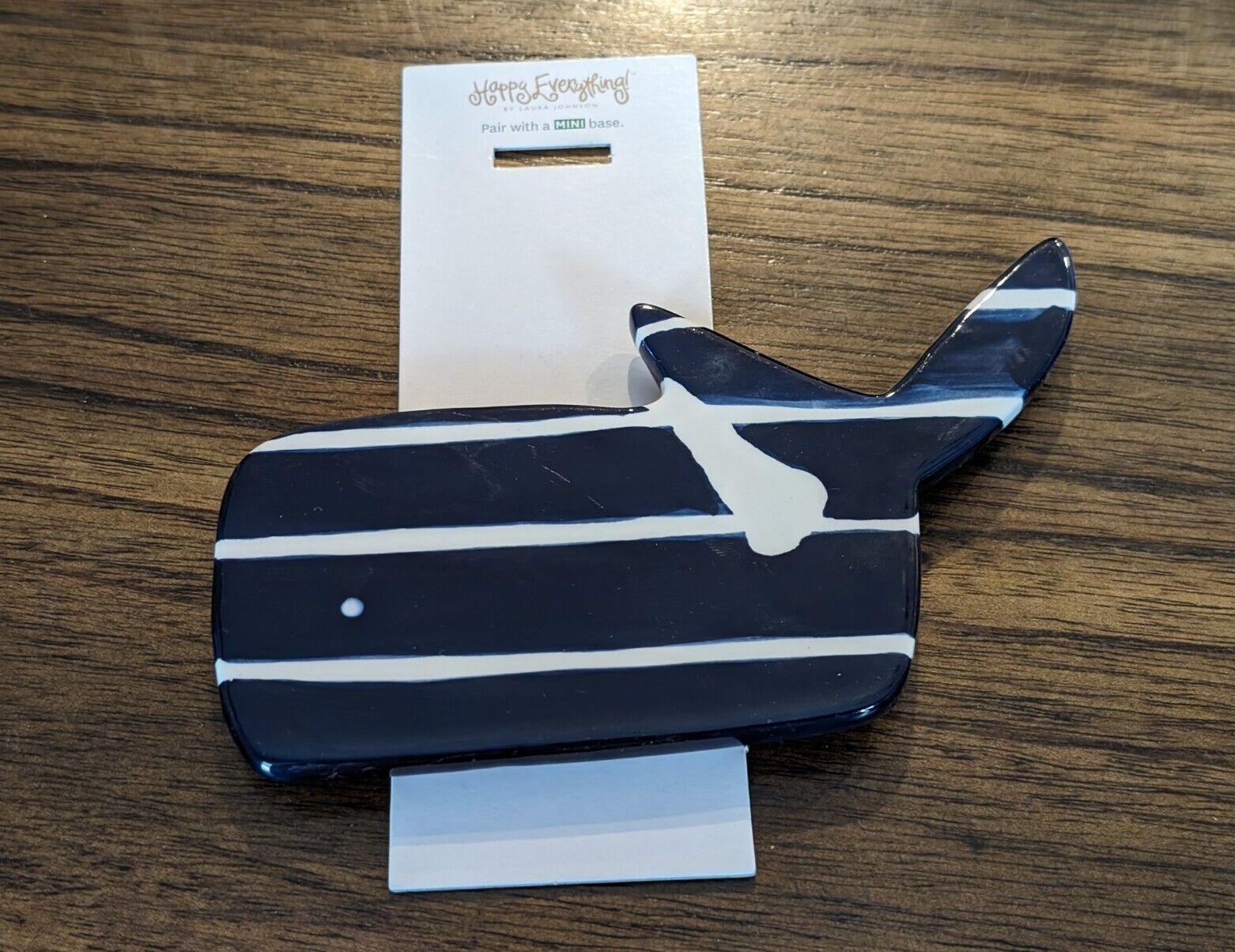 Coton Colors Happy Everything MINI Attachment WHALE navy stripe New with Damage