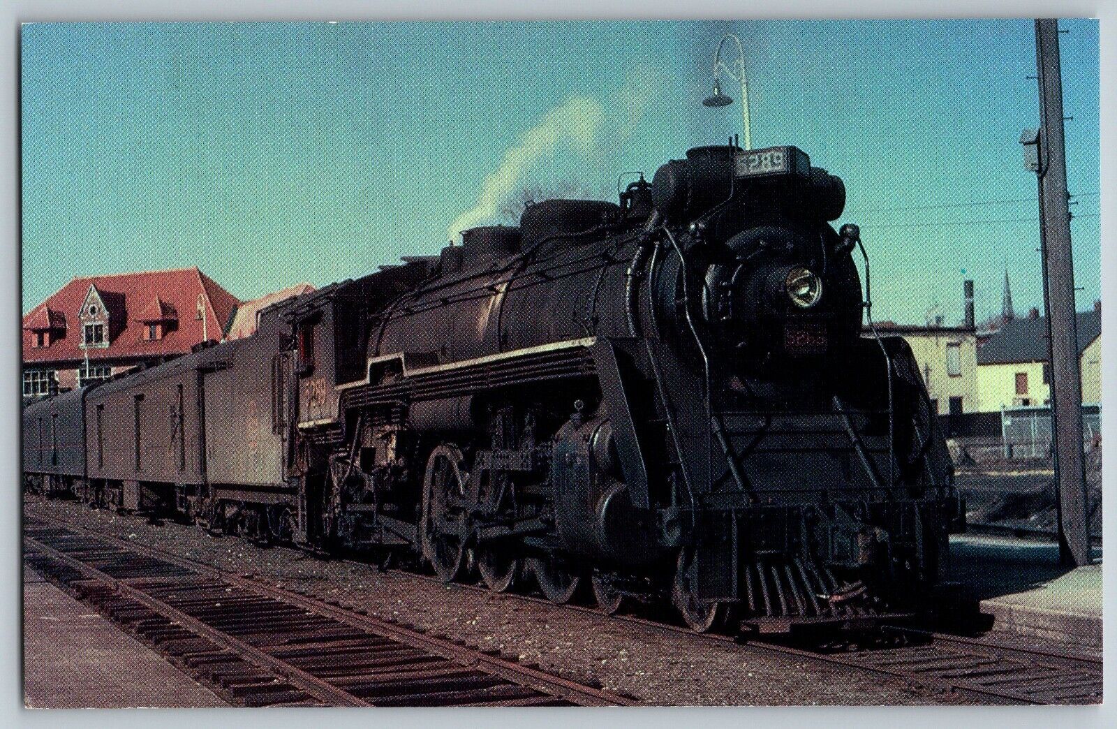 Portland, Maine - Canadian National Railway RR #5289 Train - Vintage Postcard