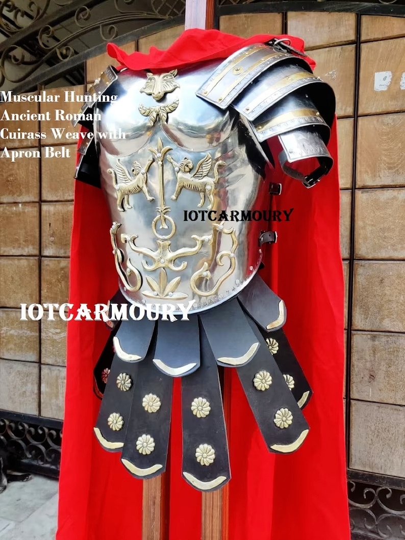Medieval Armour Greek Muscle Armor Muscular Hunting Ancient Roman Cuirass Weave
