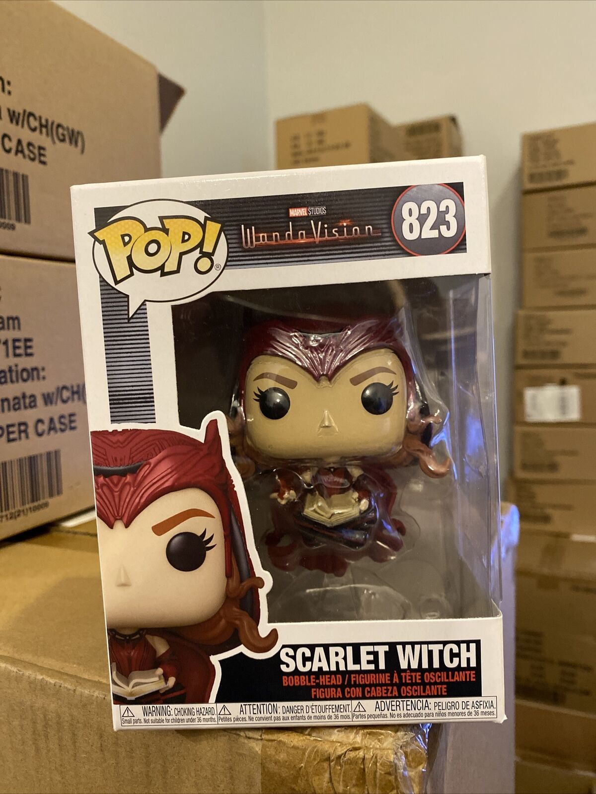 Funko Pop Vinyl: Marvel - Scarlet Witch #823 Mint Ships Fast With Protector