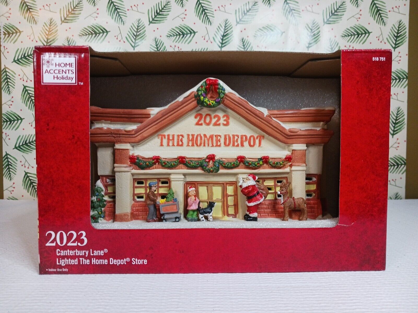 ⭐️ New Canterbury Lane Home Accents Holiday Lights Up Home Depot Store 2023 Box