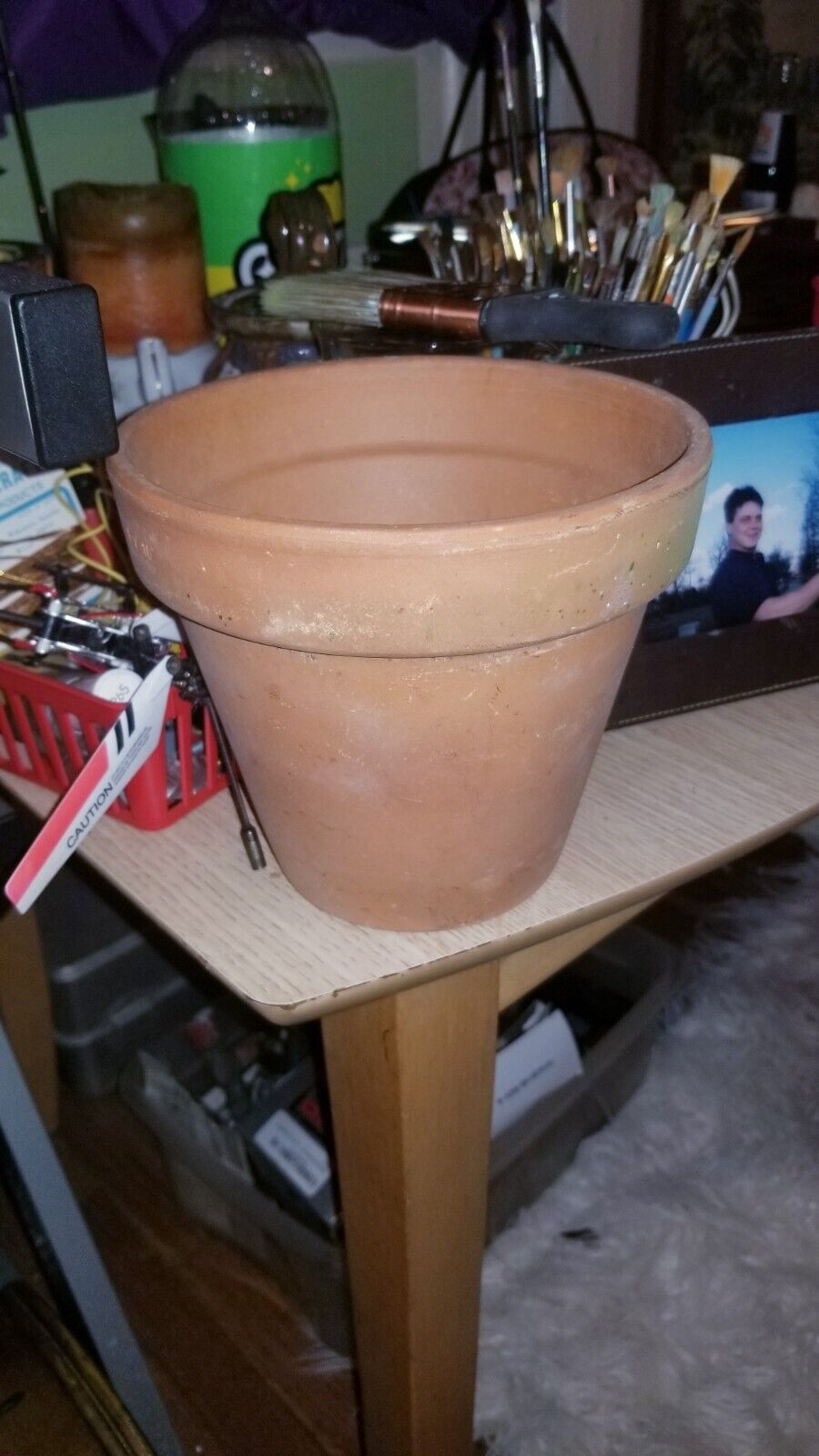 Vintage Terracotta Clay EV 16 Pottery Planter Made In Italy