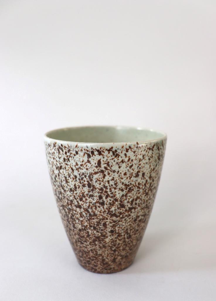Rare Felix Tissot Mexico Desert Gemstone Speckled Pottery Cup