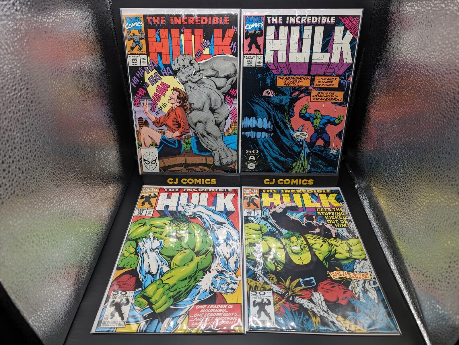 The Incredible Hulk 10 Comic Range from issue numbers 373 to 409