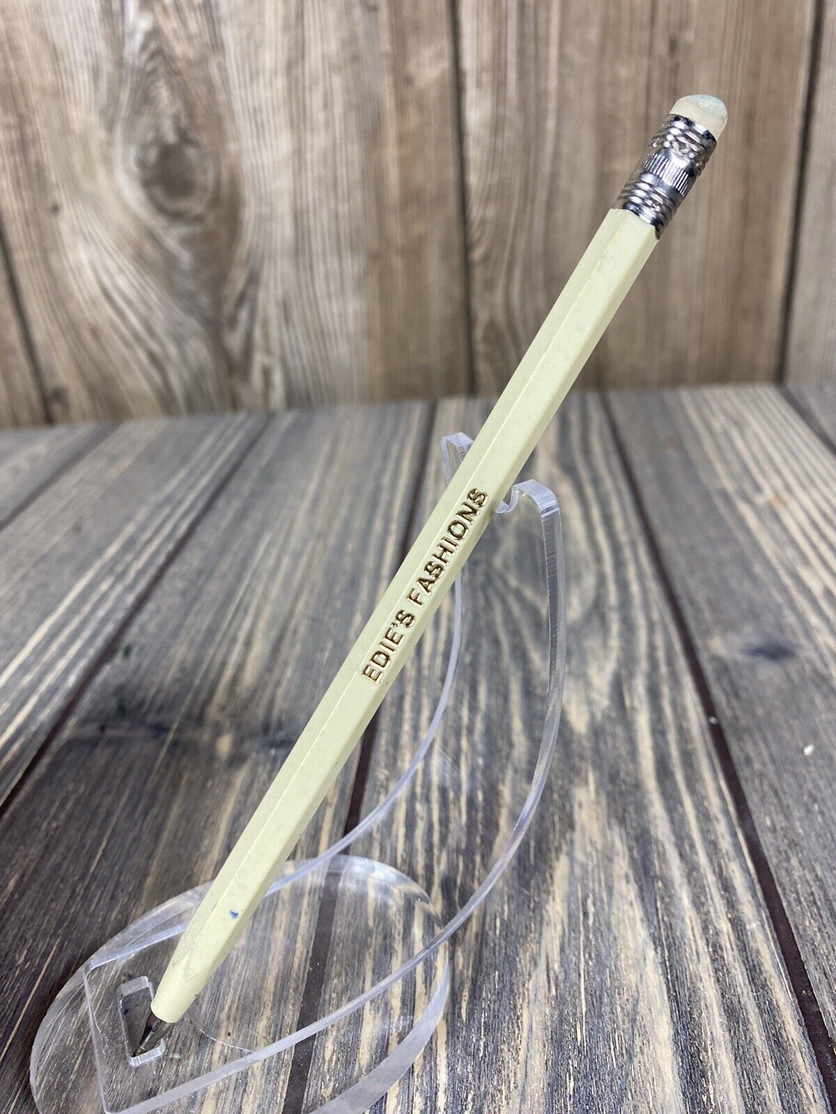 Vintage Edie’s Fashion Pen With Eraser Advertisement