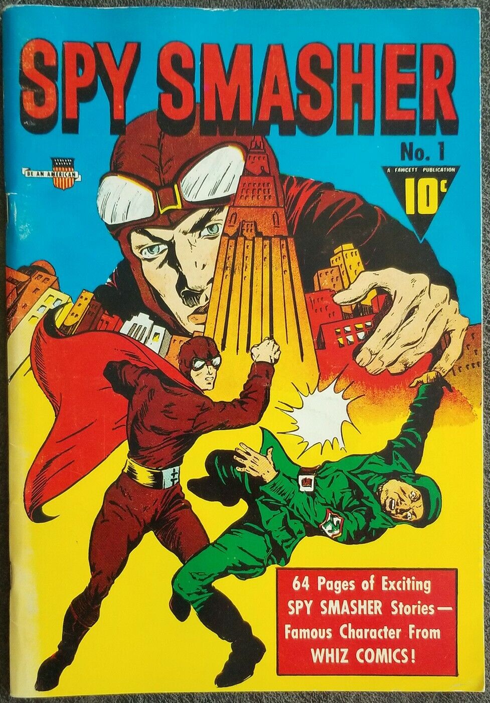 Spy Smasher #1 (1974) Flashback Reprint of 1941 Classic Comic Black/White Pages
