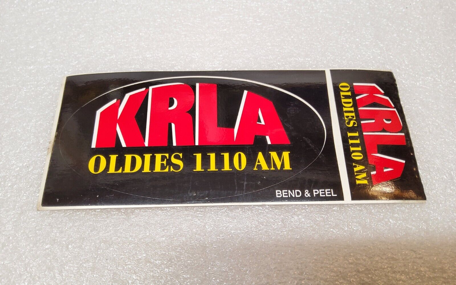 Vintage KRLA LA Los Angeles AM Radio Bumper Stickers 