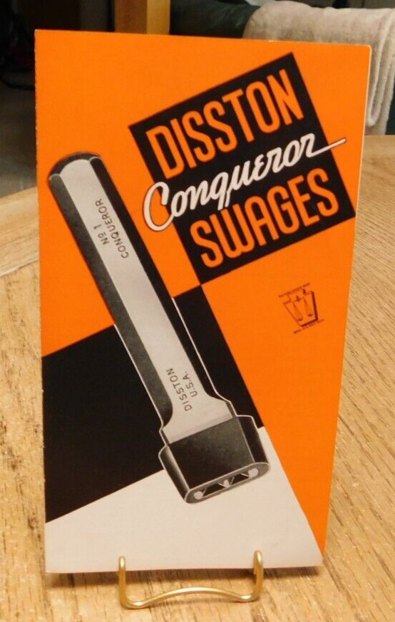 1947 Saw Swage Disston & Sons Conqueror Advertising Foldout. Nice. Advertising