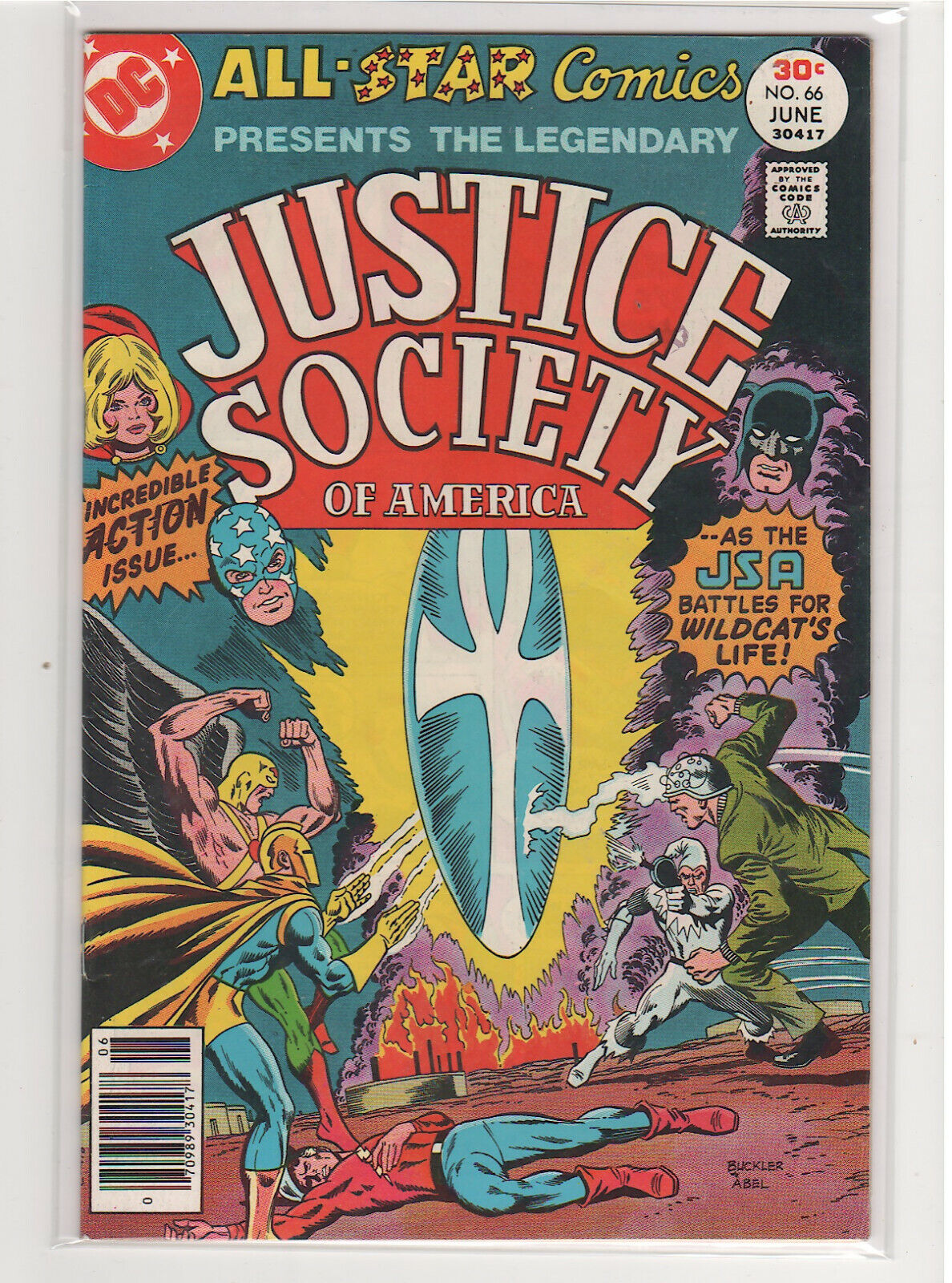 All Star Comics #66 Injustice Society JSA Dr. Fate WIldcat Flash Hawkman 9.2
