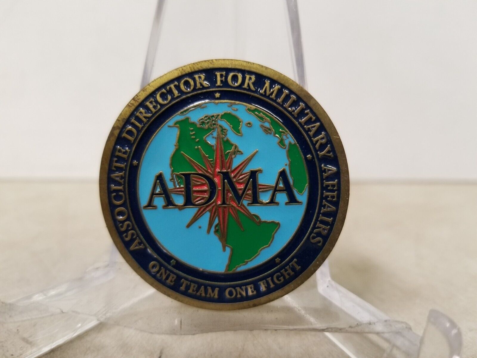CIA Challenge Coin Associate Director For Military Affairs ADMA One Team 1 Fight