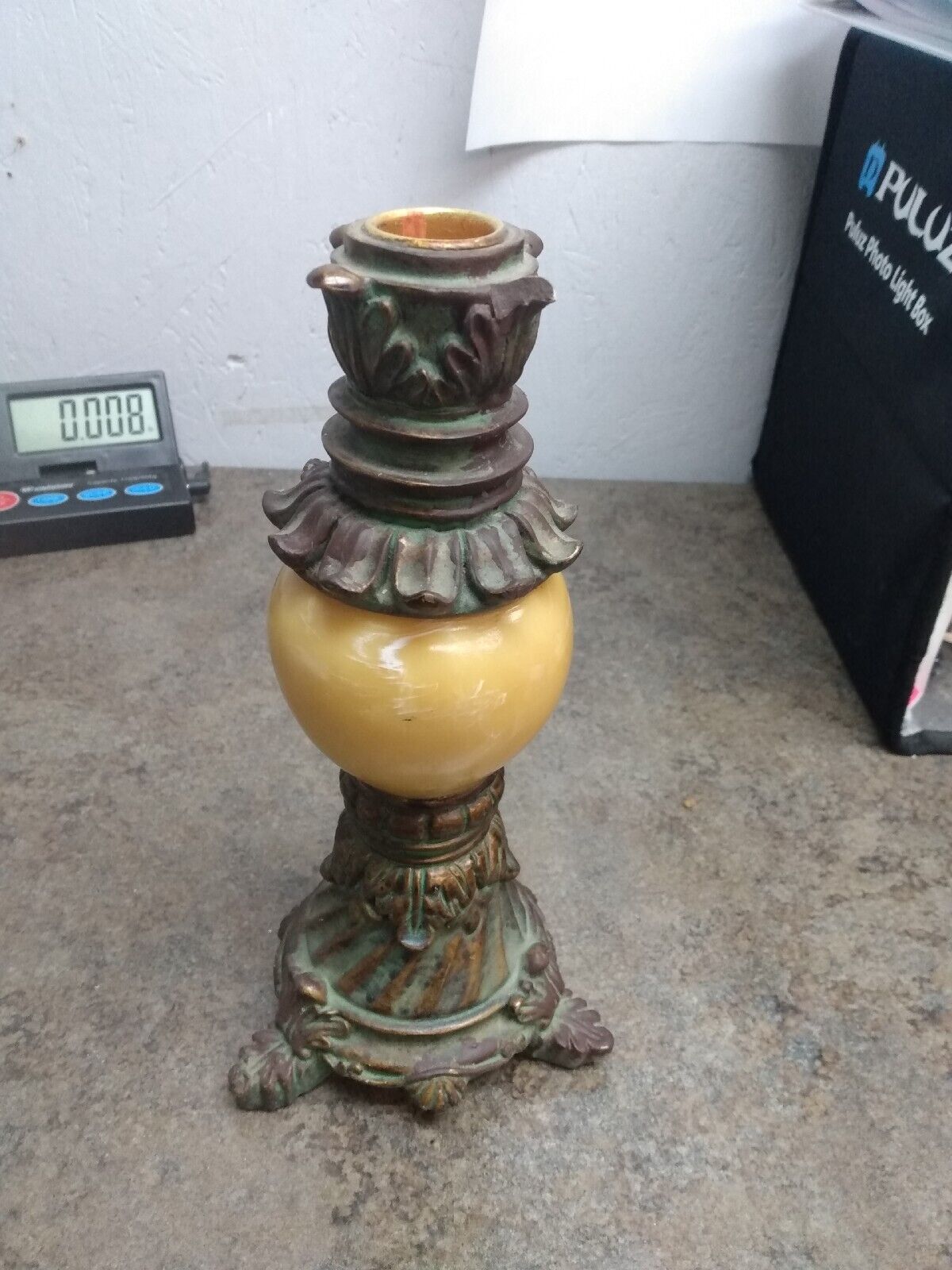 Vintage Tabletop candle Sconce