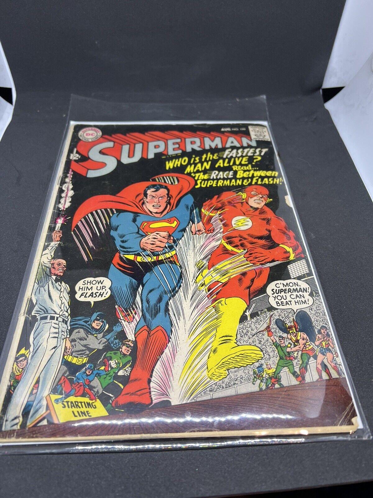 Superman #199 Race Between Superman and Flash DC Comics 1967