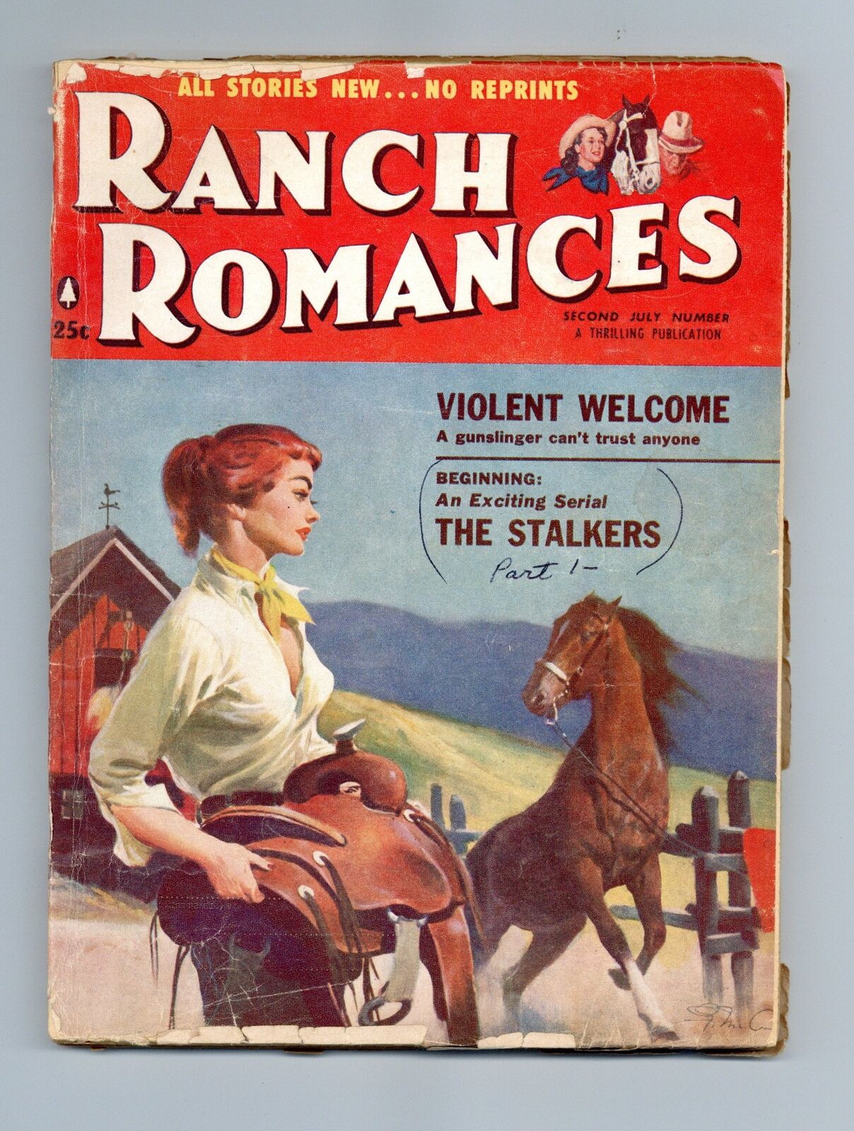 Ranch Romances Pulp Jul 1957 Vol. 205 #4 VG- 3.5