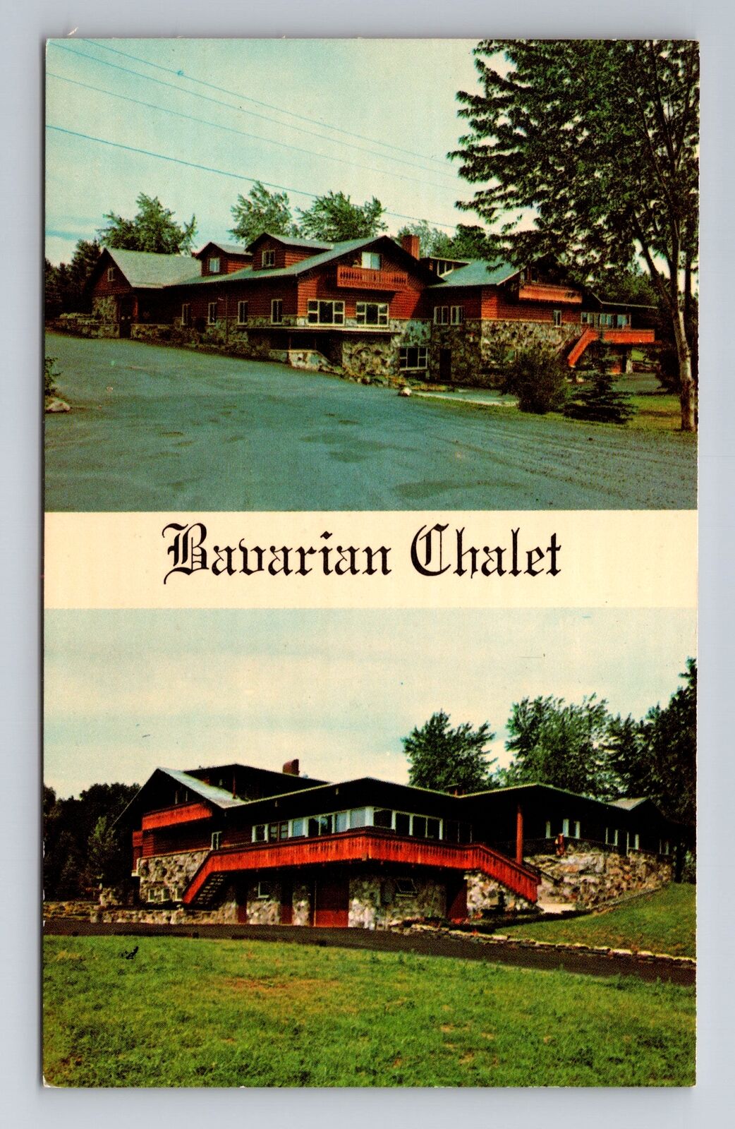 Albany NY-New York, Bavarian Chalet, Antique, Vintage Souvenir Postcard