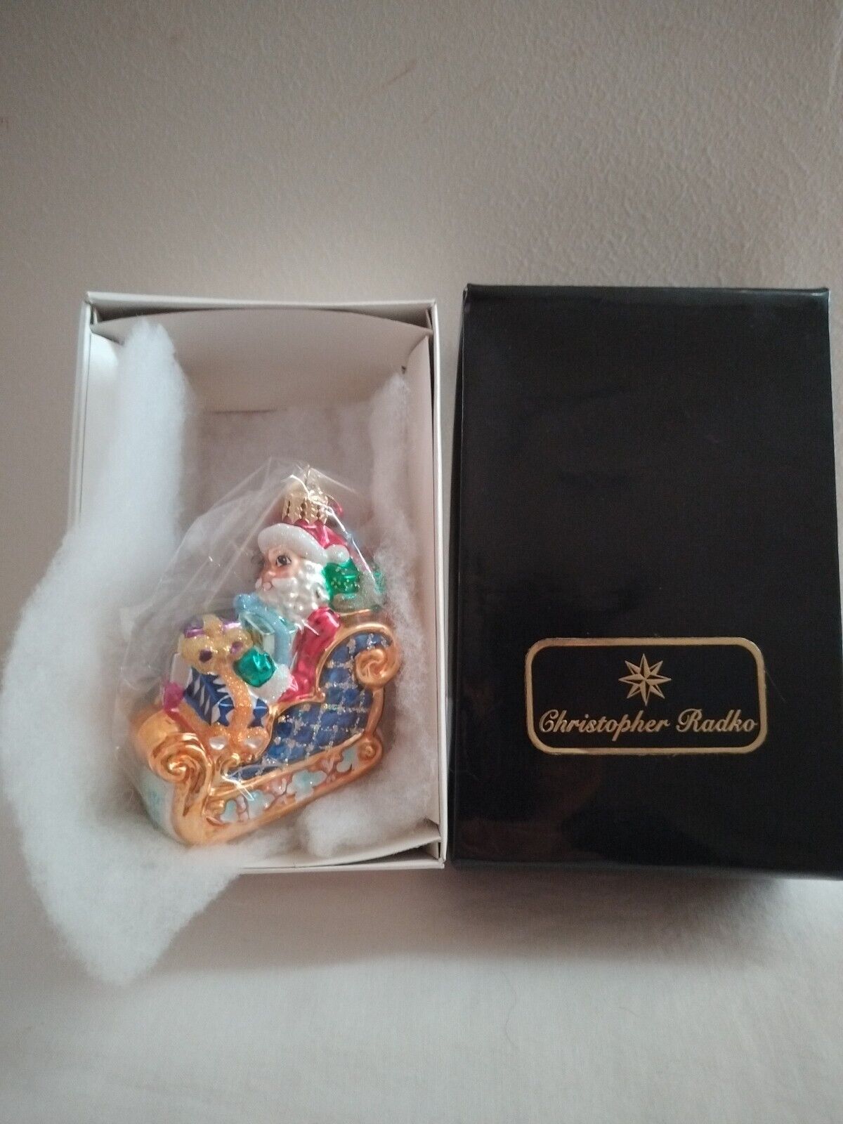 Christopher Radko 2001 Special Delivery  Glass Christmas Ornament New 