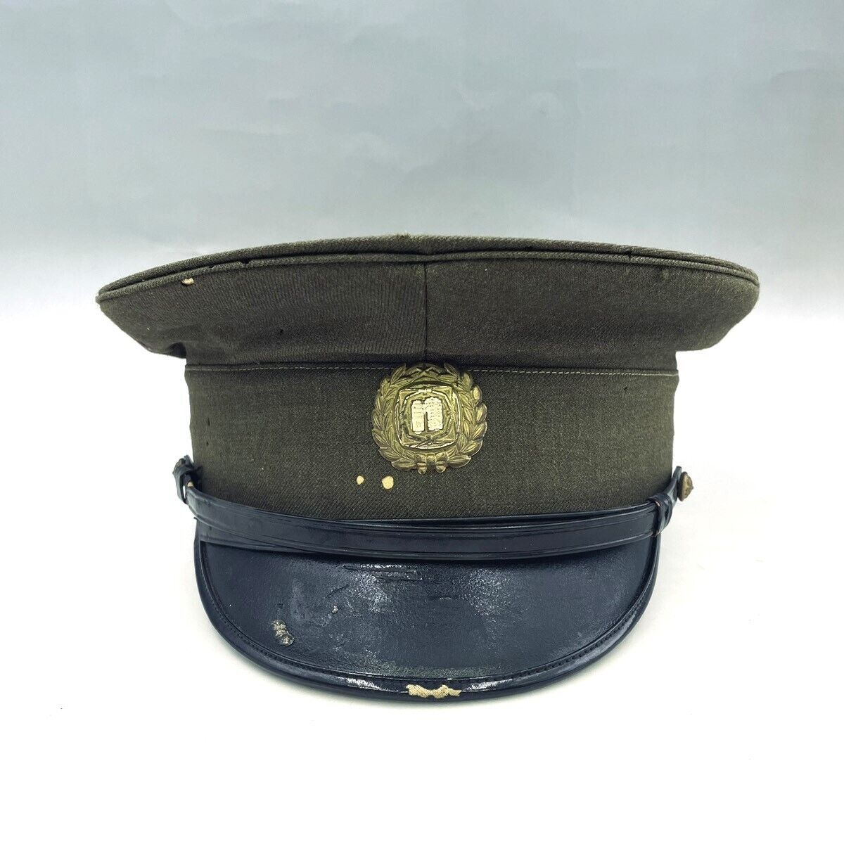 Very RARE Vintage Japanese Imperial Household Protecter Wool Visor Hat Original