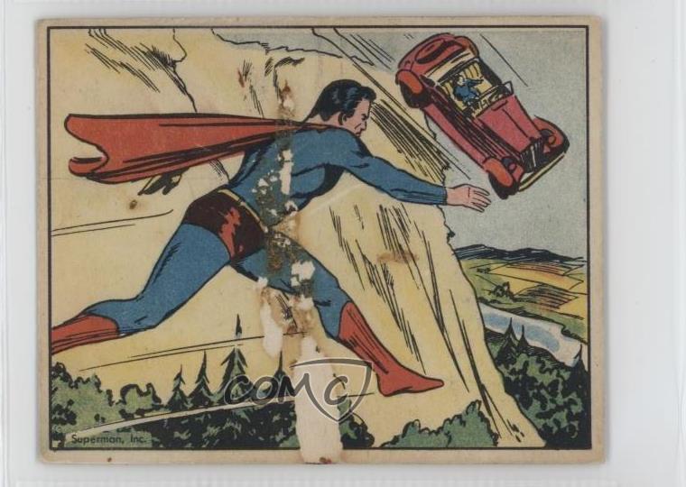 1940 Superman Gum R145 Superman Hurtling to Destruction #23 16k7