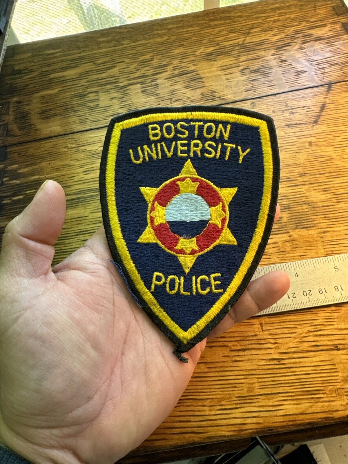 Vintage Boston University Police Patch