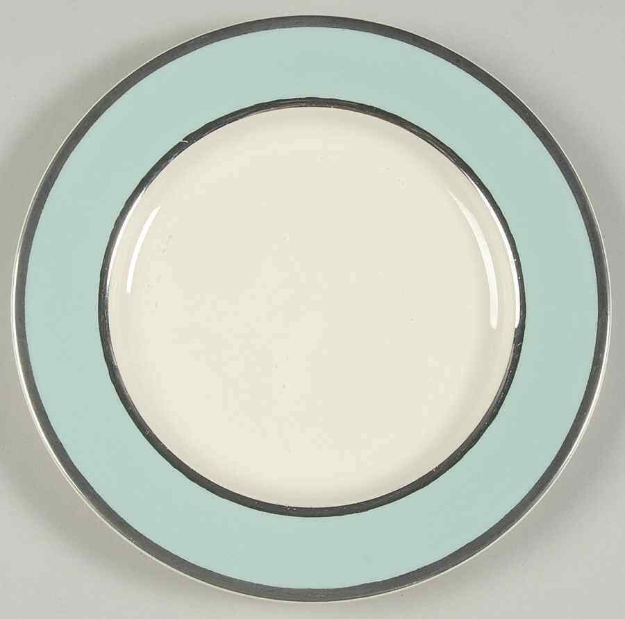 Taylor, Smith & T  Platinum Blue Bread & Butter Plate 728188