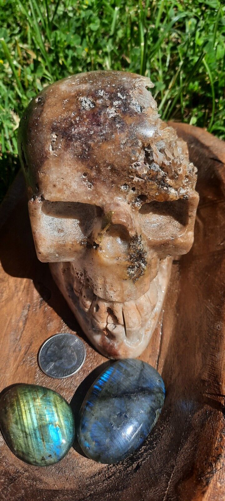 Carved Skull From Geode Very Rare straight from the source 