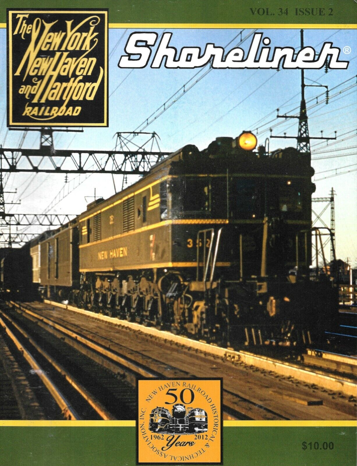 Shoreliner Vol.34 No.2 New Haven Steel Box Cars EP-3 Passenger Box Cab Electric