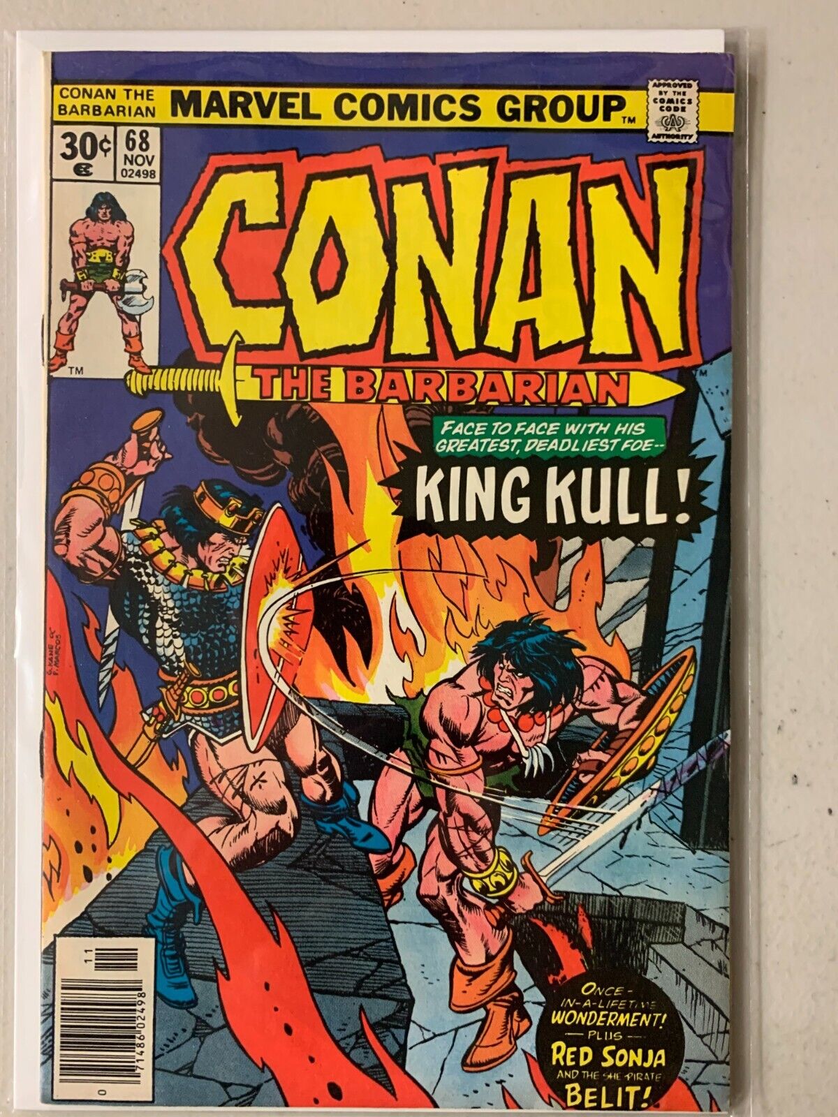 Conan the Barbarian #68 King Kull, Red Sonja, Belit + Brule 6.0 (1976)