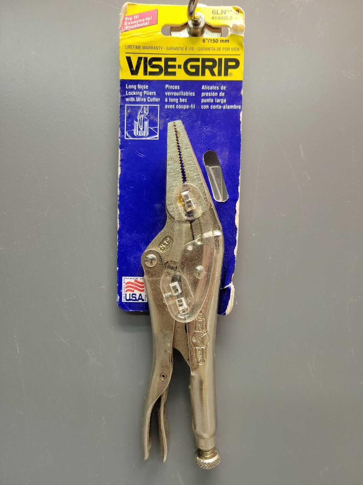 6LN Vise-Grip Long Nose Locking Pliers USA 1994/1997 New Old Stock Made in USA  