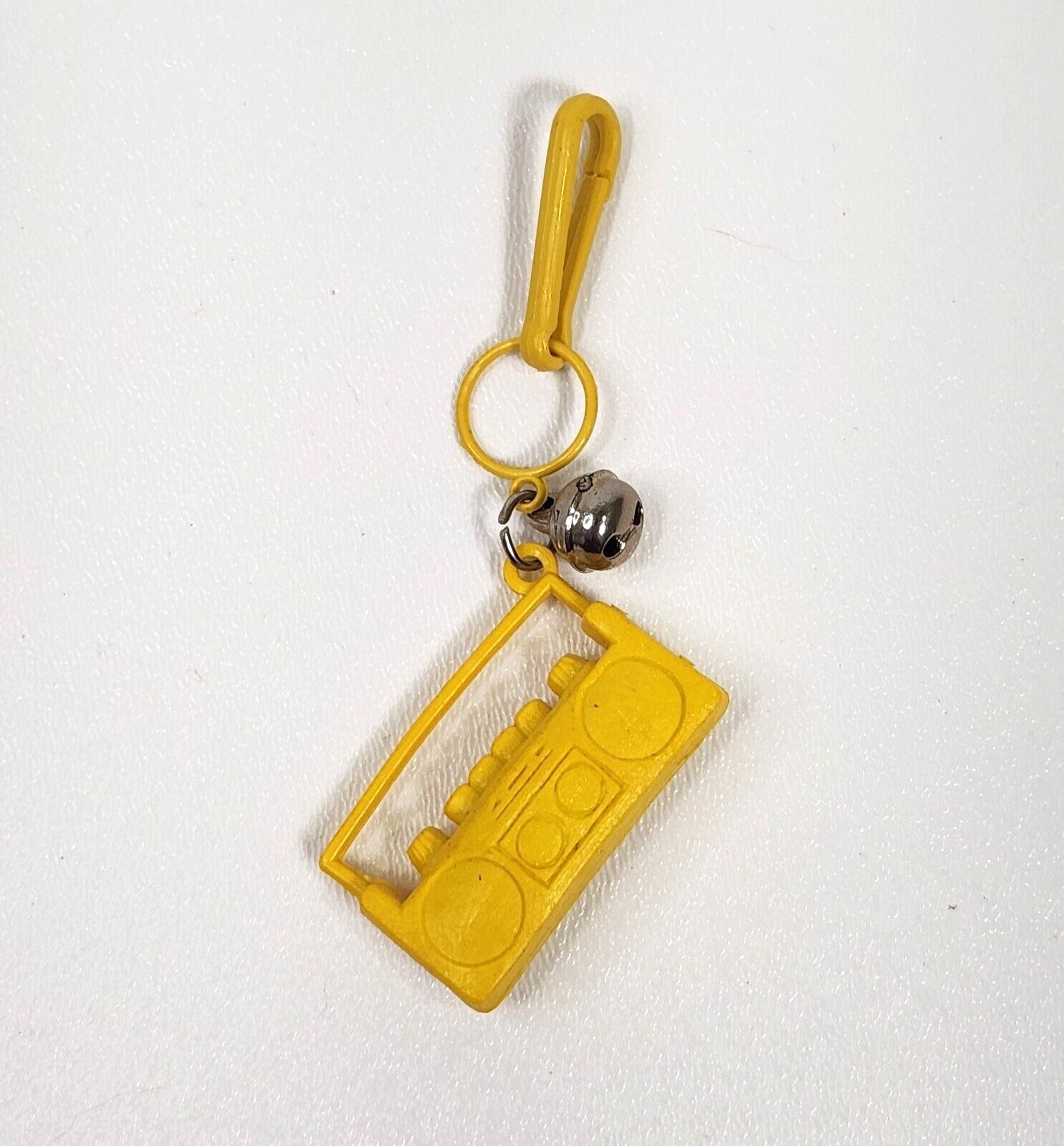 Vintage 1980s Plastic Bell Charm Portable Radio Cassette For 80s Necklace